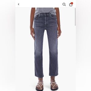 MOTHER Tomcat High Waist Ankle Straight Jeans